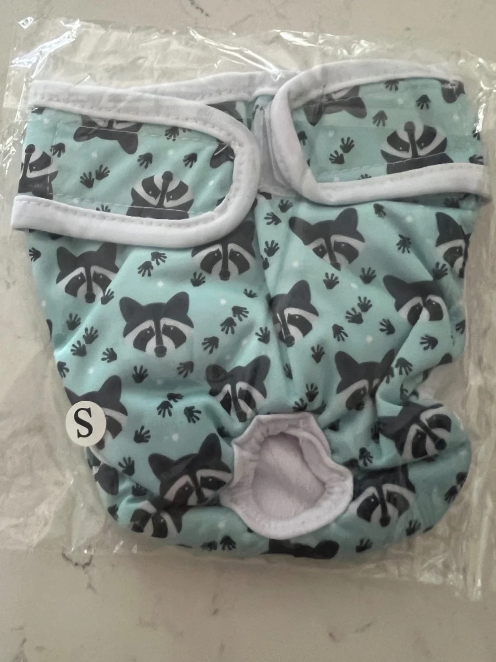 Doggy Washable/Reusable Diapers Set of Three Size small multiple colors